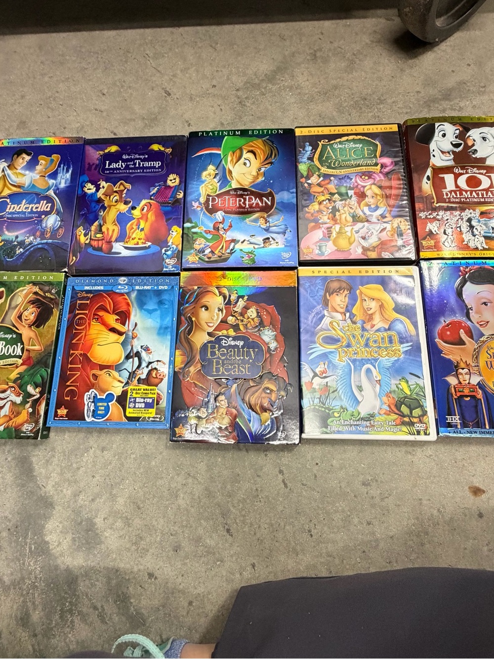 Disney DVD Blu-Ray Lot 10 Platinum Diamond Editions Slipcovers Classics - Picture 2 of 4